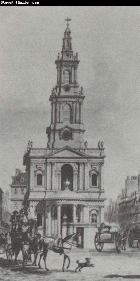 James Gibbs Church of St Mary-Le-Strand in London